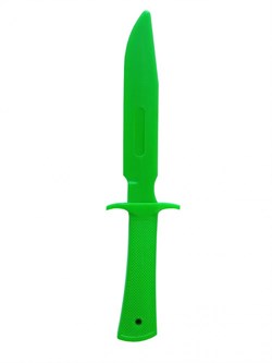 Нож односторонний твердый МАКЕТ зеленый - фото 115072