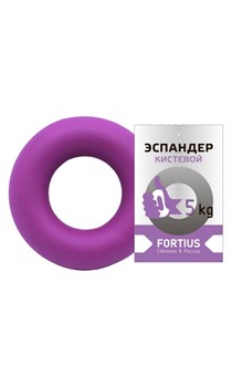 Эспандер-кольцо FORTIUS 5 кг фиолетовый - фото 115145