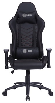Кресло игровое Cactus CS-CHR-0099BLR цвет: черно-красный, RGB подсветка, обивка: эко.кожа, крестовина: металл пластик черный - фото 117678