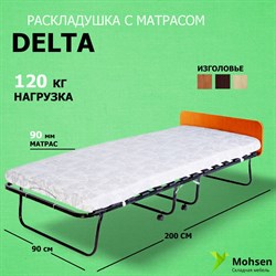 Раскладушка / складная кровать с матрасом DELTA 200x90см + ремешок - фото 118322