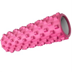 B33077 Ролик для йоги (розовый) 45х14см ЭВА/АБС - фото 118391