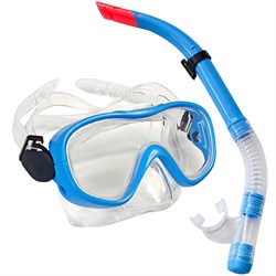 E33109-1 Набор для плавания юниорский маска+трубка (ПВХ) (синий) - фото 118567