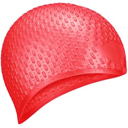 E36877-3 Шапочка для плавания силиконовая Bubble Cap (Красный) - фото 120899