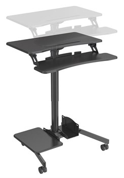 Стол для ноутбука Cactus VM-FDS108 столешница МДФ черный 71x39.2x110см (CS-FDS108BBK) - фото 121945
