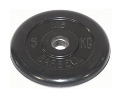 Диск обрезиненный BARBELL MB (металлическая втулка) 5 кг / диаметр 51 мм - фото 123109
