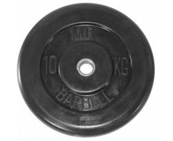 Диск обрезиненный BARBELL MB (металлическая втулка) 10 кг / диаметр 51 мм - фото 123110