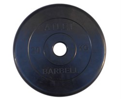 Диск обрезиненный BARBELL ATLET 20 кг / диаметр 51 мм - фото 123119