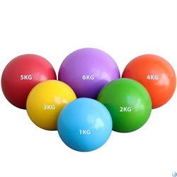 HKTB9011-4 Медбол 4 кг., d-17 см. (фиолетовый) - фото 123993