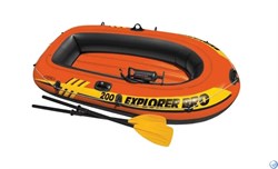 Надувная лодка  Explorer Pro 200 Set Intex 58330 + насос и весла 185х94х41см - фото 124154