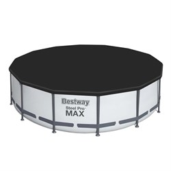 Bestway 5618W / Круглый каркасный бассейн Steel Pro MAX  +насос фильтр, лестницы (396х100) - фото 124329