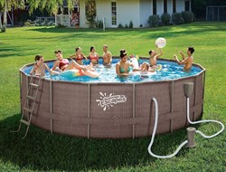 Каркасный бассейн / 488х132см / Summer Waves P20-1652-S +песочный фильт насос, лестница, тент, подстилка, набор для чистки DELUXE, скиммер - фото 128252 Каркасный бассейн / 488х132см / Summer Waves P20-1652-S +песочный фильт насос, лестница, тент, подстилка, набор для чистки DELUXE, скиммер - фото 128252