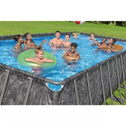 Bestway 561KJ / Каркасный прямоугольный бассейн - "APX" 365  /956x488x132см / + песч.фил-нас, лестн, тент, полисферы - копия - фото 129648