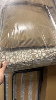 Качели-беседка Пальмира коричневая / шоколад (труба 60мм) (245х149х233) - фото 129732