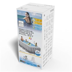 Intex 26788 / Прямоугольный каркасный бассейн Prism Frame / 400х200х100см / + фильтр-насос, лестница - фото 130527 Intex 26788 / Прямоугольный каркасный бассейн Prism Frame / 400х200х100см / + фильтр-насос, лестница - фото 130527