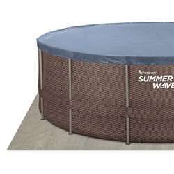 Каркасный бассейн / 366х122 / Summer Waves P20-1248-S + песочный фильтр, лестница, тент, подстилка, набор для чистки, скиммер - фото 130616 Каркасный бассейн / 366х122 / Summer Waves P20-1248-S + песочный фильтр, лестница, тент, подстилка, набор для чистки, скиммер - фото 130616