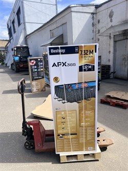 Bestway 561KG / Каркасный прямоугольный бассейн - "APX" 365  /732х366х132см / + песч.фил-нас, лестн, тент, полисферы - фото 130692