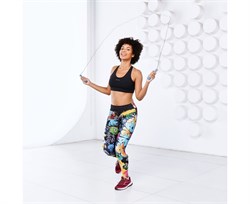 Спортивная скакалка DFC с подшипниками / 300 см / голубая TF-SR50B - фото 131994