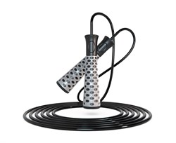 Спортивная скакалка DFC с подшипниками / 300 см / серая TF-SR50G - фото 132006