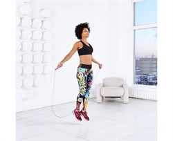 Спортивная скакалка DFC с подшипниками / 300 см / розовая TF-SR50P - фото 132020