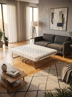 Раскладушка премиум класса Бенилюкс двуспальная с матрасом (200х130х40см) - фото 132432