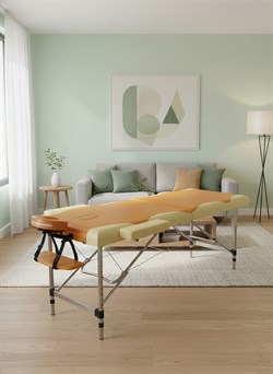 Массажный стол DFC NIRVANA Elegant PREMIUM, цвет оранжево-бежевый TS2010_OB2 / 211х97х89 см - фото 132814