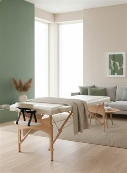 Массажный стол DFC NIRVANA, Optima, дерев. ножки, цвет кремовый (Cream) TS20110S_C / 186х60х84 см - фото 132975