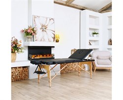 Массажный стол DFC NIRVANA, Relax Pro,  дерев. ножки, цвет черный (Black) TS3021_B1 / 219х91х84 см - фото 132993