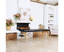 Массажный стол DFC NIRVANA, Relax Pro,  дерев. ножки, цвет черный (Black) TS3021_B1 / 219х91х84 см - фото 132997