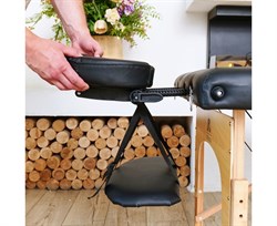 Массажный стол DFC NIRVANA, Relax Pro,  дерев. ножки, цвет черный (Black) TS3021_B1 / 219х91х84 см - фото 132999