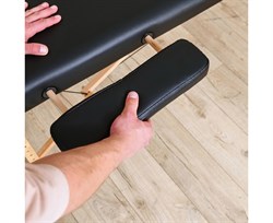 Массажный стол DFC NIRVANA, Relax Pro,  дерев. ножки, цвет черный (Black) TS3021_B1 / 219х91х84 см - фото 133000