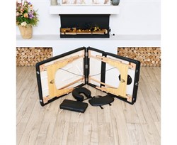 Массажный стол DFC NIRVANA, Relax Pro,  дерев. ножки, цвет черный (Black) TS3021_B1 / 219х91х84 см - фото 133006