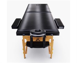 Массажный стол DFC NIRVANA, Relax Pro,  дерев. ножки, цвет черный (Black) TS3021_B1 / 219х91х84 см - фото 133011