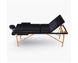 Массажный стол DFC NIRVANA, Relax Pro,  дерев. ножки, цвет черный (Black) TS3021_B1 / 219х91х84 см - фото 133012