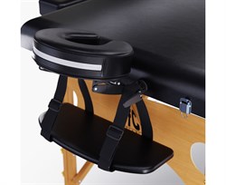 Массажный стол DFC NIRVANA, Relax Pro,  дерев. ножки, цвет черный (Black) TS3021_B1 / 219х91х84 см - фото 133014