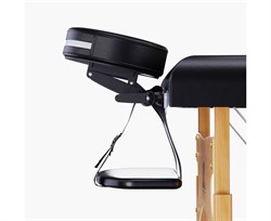 Массажный стол DFC NIRVANA, Relax Pro,  дерев. ножки, цвет черный (Black) TS3021_B1 / 219х91х84 см - фото 133020