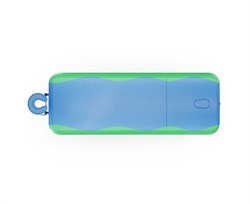 Массажный стационарный стол DFC NIRVANA, SUPERIOR2, дерев. ножки, 2 секции, цвет бирюз.с зелен. TS200 / 192х71х86 см - фото 133027