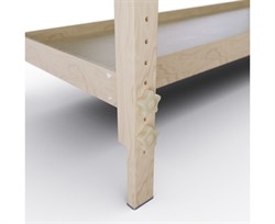 Массажный стационарный стол DFC NIRVANA, SUPERIOR2, дерев. ножки, 2 секции, цвет бирюз.с зелен. TS200 / 192х71х86 см - фото 133029