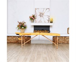 Массажный стол DFC NIRVANA, Relax, дерев. ножки, цвет горчичный (Mustard) TS20111_M / 186х70х84 см - фото 133058