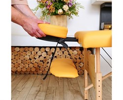 Массажный стол DFC NIRVANA, Relax, дерев. ножки, цвет горчичный (Mustard) TS20111_M / 186х70х84 см - фото 133062