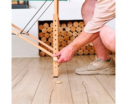 Массажный стол DFC NIRVANA, Optima, дерев. ножки, цвет зеленый (Green), TS20110S_Gr / 213х81х83 см - фото 133147