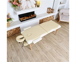 Массажный стол DFC NIRVANA, Relax, дерев. ножки, цвет бежевый + кремовый TS2021D_BC / 186х70х84 см - фото 133228