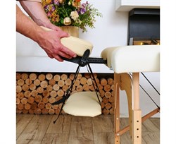 Массажный стол DFC NIRVANA, Relax, дерев. ножки, цвет бежевый + кремовый TS2021D_BC / 186х70х84 см - фото 133229