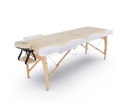 Массажный стол DFC NIRVANA, Relax, дерев. ножки, цвет бежевый + кремовый TS2021D_BC / 186х70х84 см - фото 133236