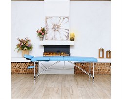 Массажный стол DFC NIRVANA, Elegant LUXE, 186х70х4 см, алюм. ножки, цвет св.голубой (Lt.Blue),  TS2010_Bu  /186х70х84 см - фото 133277