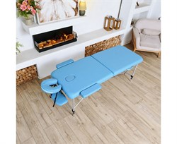 Массажный стол DFC NIRVANA, Elegant LUXE, 186х70х4 см, алюм. ножки, цвет св.голубой (Lt.Blue),  TS2010_Bu  /186х70х84 см - фото 133280