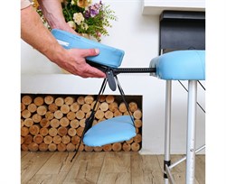 Массажный стол DFC NIRVANA, Elegant LUXE, 186х70х4 см, алюм. ножки, цвет св.голубой (Lt.Blue),  TS2010_Bu  /186х70х84 см - фото 133281