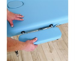 Массажный стол DFC NIRVANA, Elegant LUXE, 186х70х4 см, алюм. ножки, цвет св.голубой (Lt.Blue),  TS2010_Bu  /186х70х84 см - фото 133283