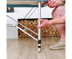 Массажный стол DFC NIRVANA, Elegant LUXE, 186х70х4 см, алюм. ножки, цвет св.голубой (Lt.Blue),  TS2010_Bu  /186х70х84 см - фото 133284