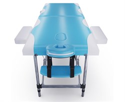 Массажный стол DFC NIRVANA Elegant DELUXE, цвет голубой с бежевым TS2010_TB2 / 186х70х84 см - фото 133303