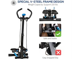 Министеппер с поручнем DFC SOOZIER A90-279V01 поворотный - фото 133498